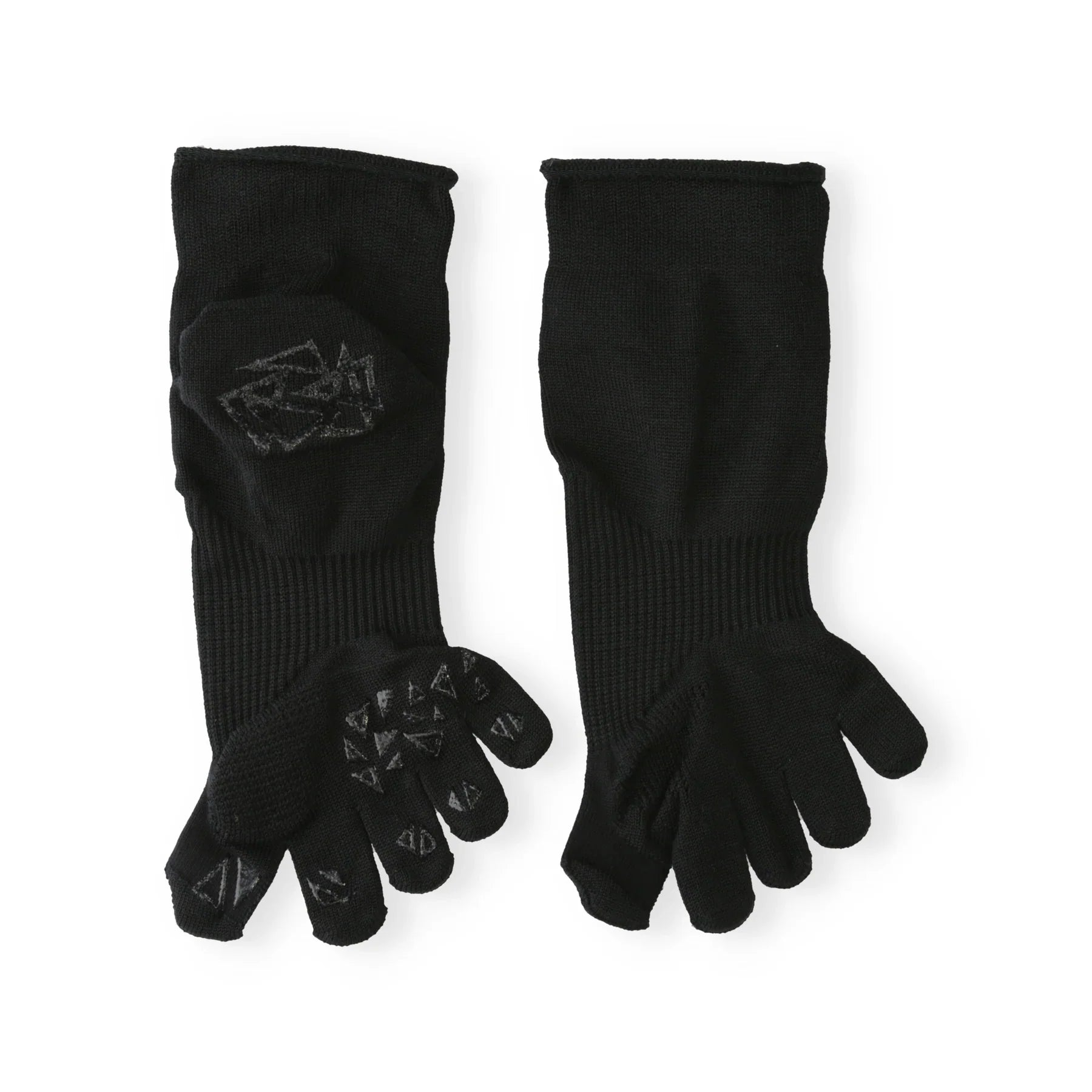 Tabio Toe Socks For Hallux Valgus in black, top view showcasing compression and toe separation features.