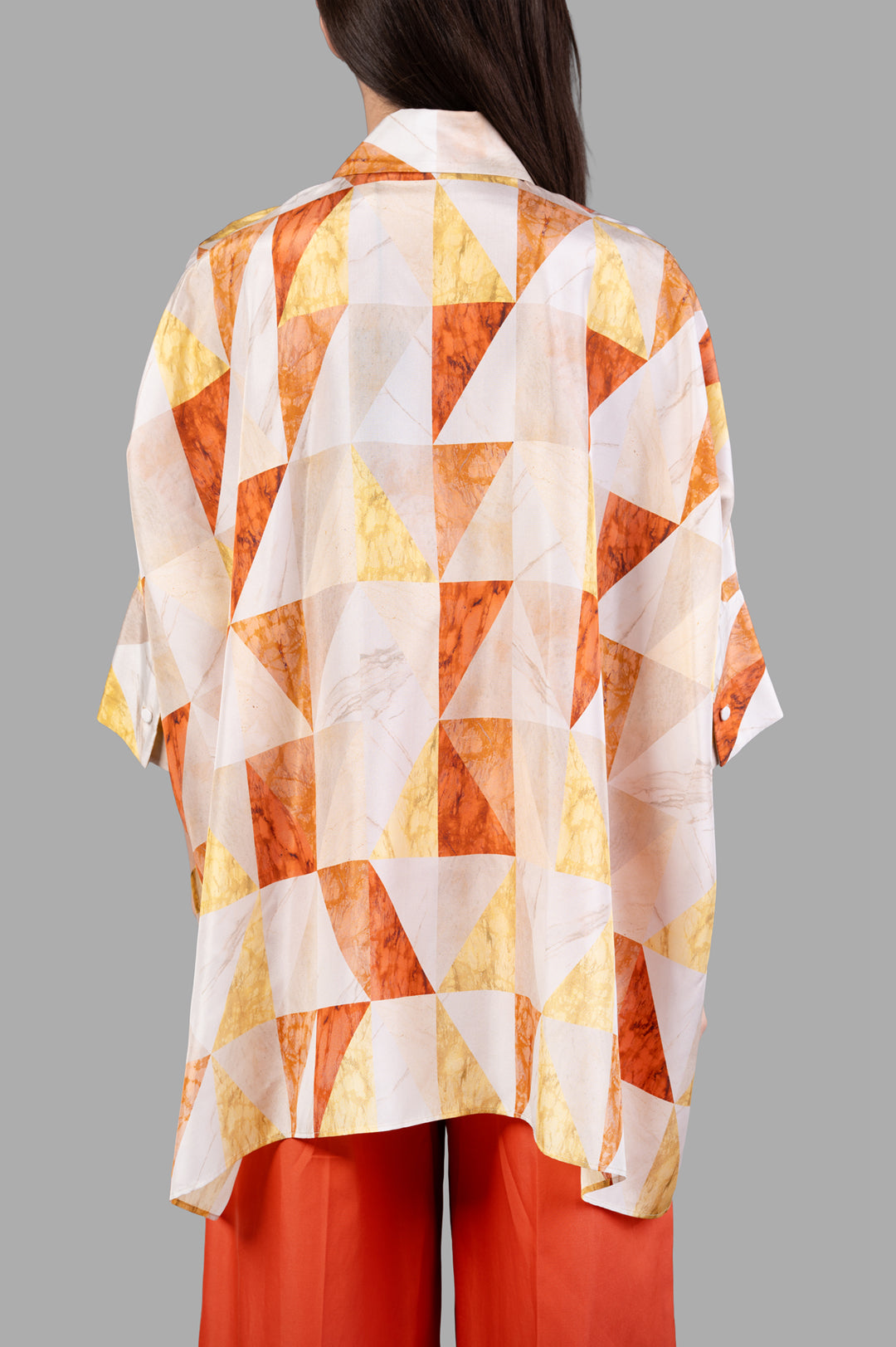 Joseph Arcole Marble-print Silk Shirt product image