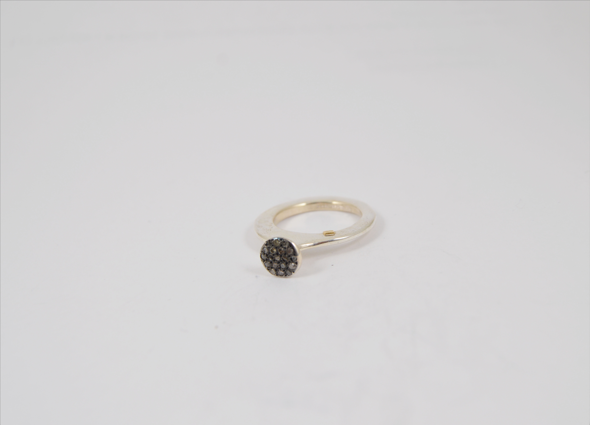 Rosa Maria Elvia Diamonds & Silver Ring, product view 1