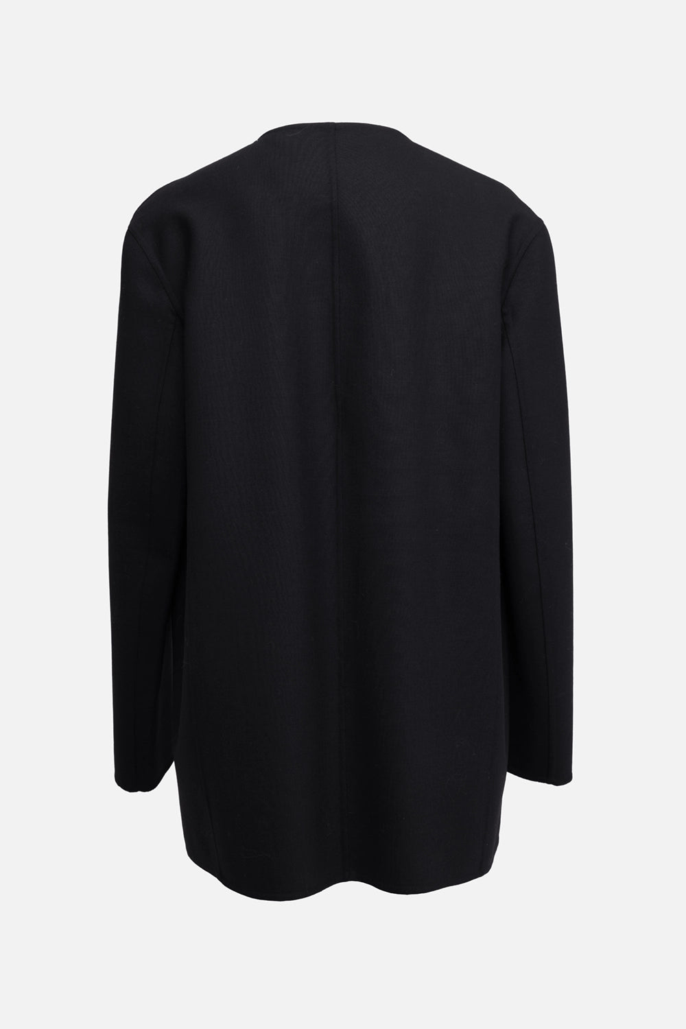 Pre-owned Alexander Wang women's blazer in black, back view, longline tailored silhouette