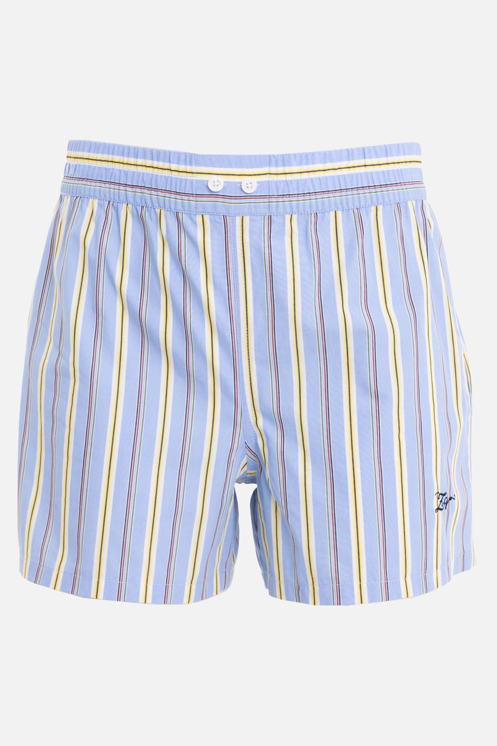 Zadig&Voltaire women's Pax shorts in Sixtine, front view with elastic waist and two white buttons