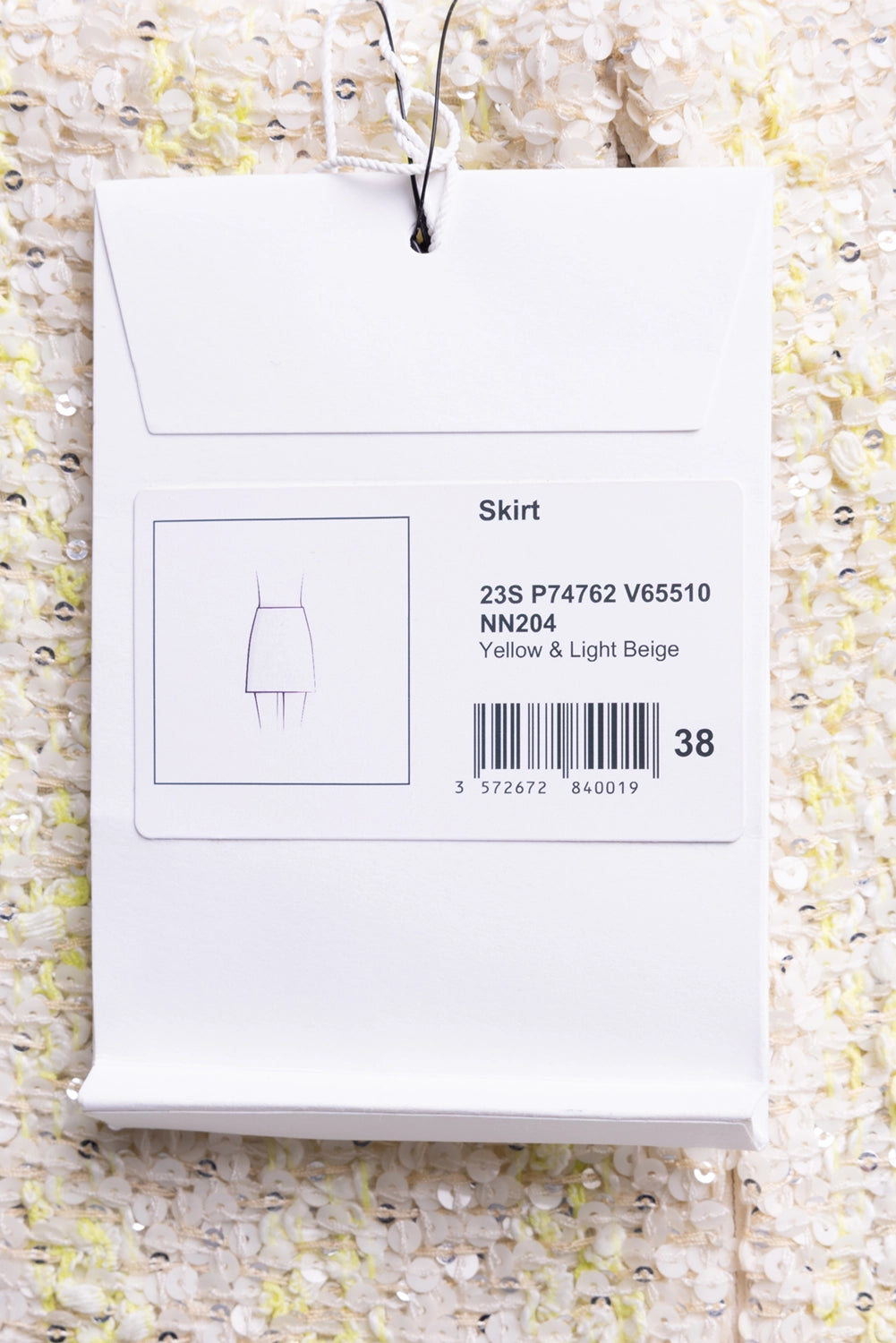 Sequin Tweed Mini Skirt