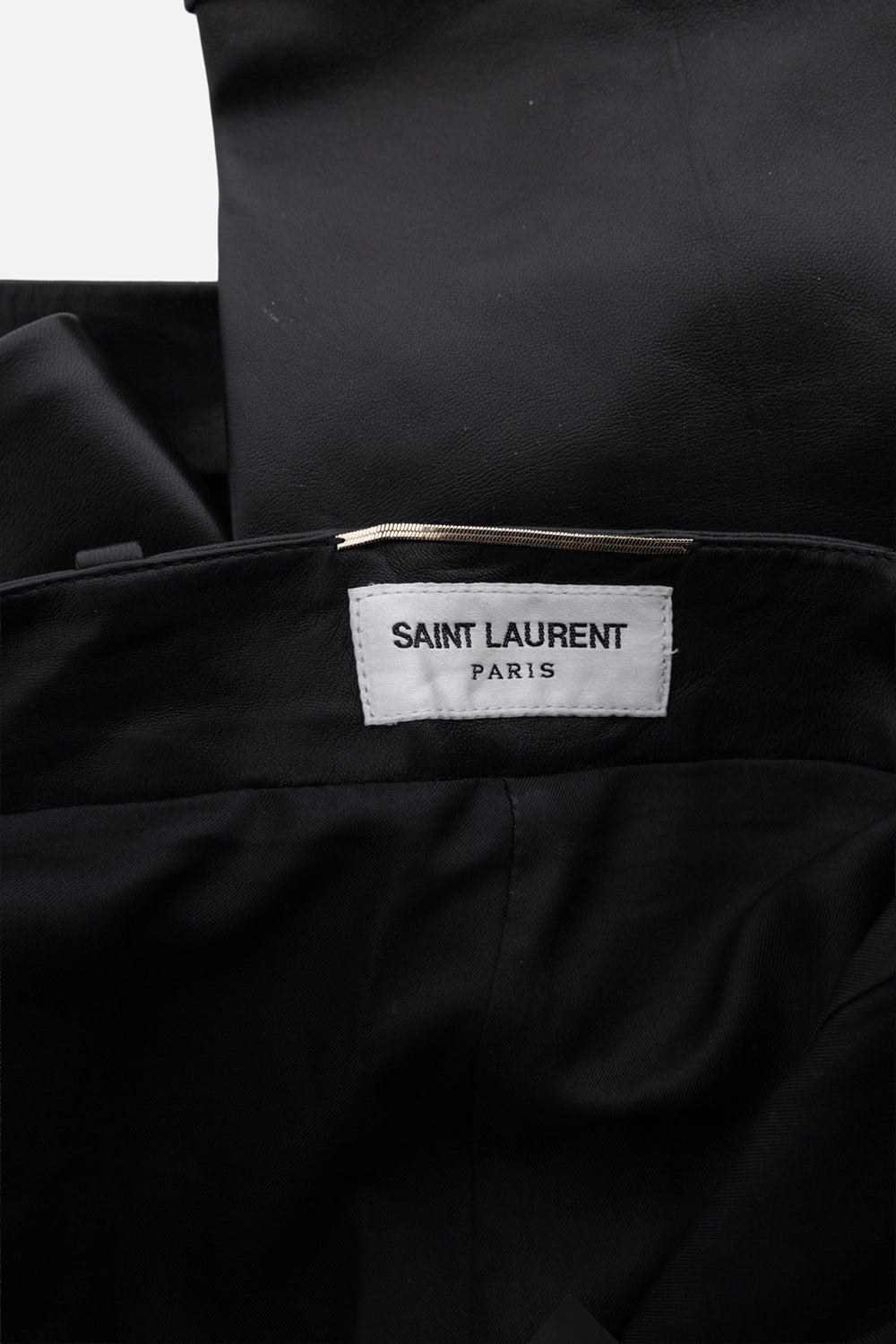 Leather Pleated Trousers