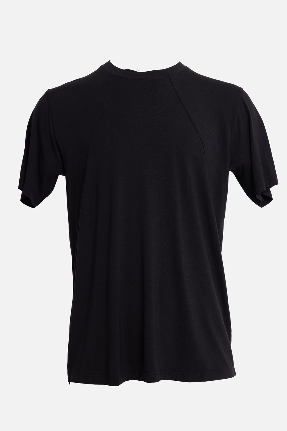 La Haine Inside Us men's T-shirt in black, front view, angled front seams and crew neck