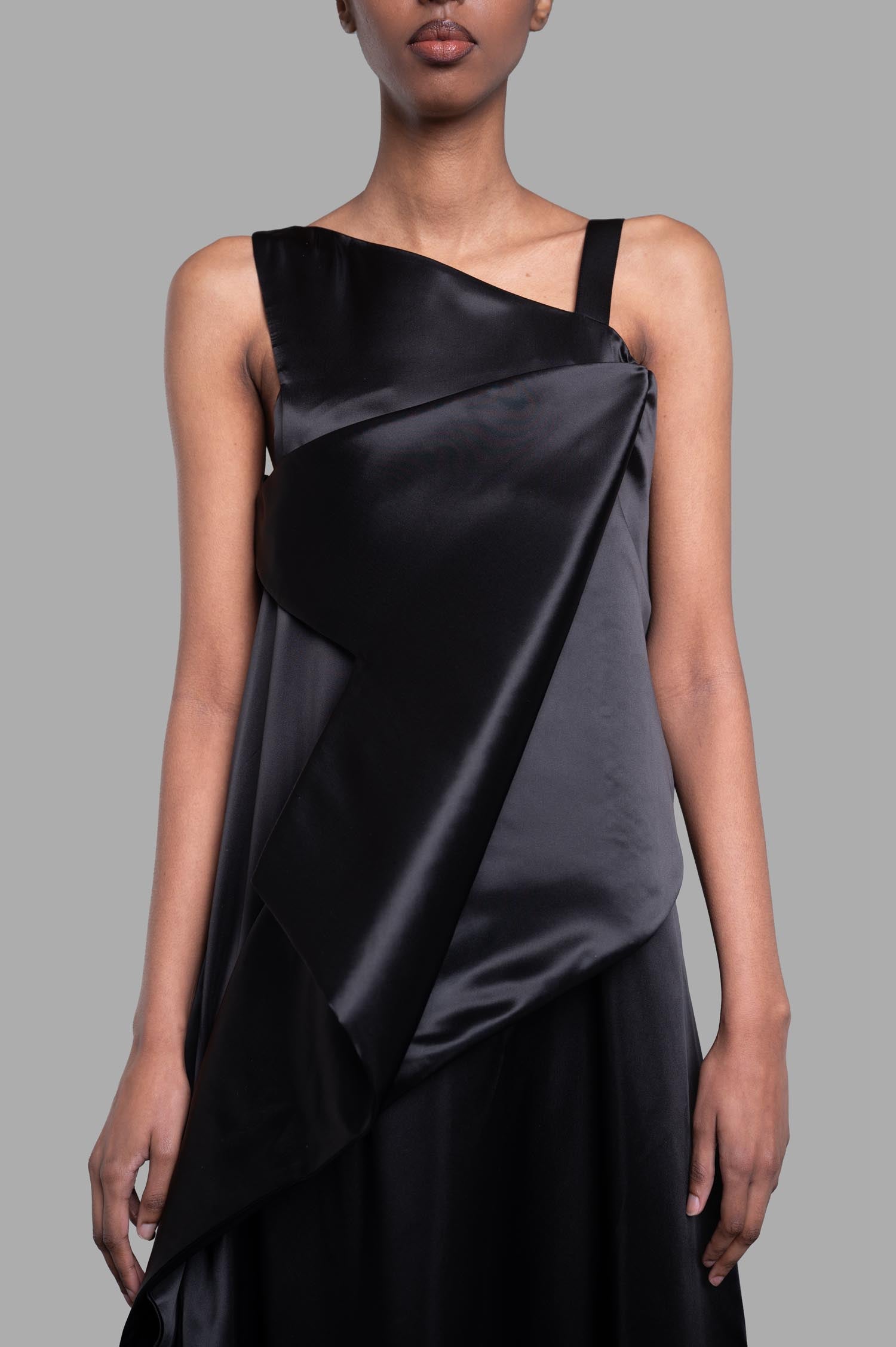 Noir Kei Ninomiya Asymmetric Dress in Black product image