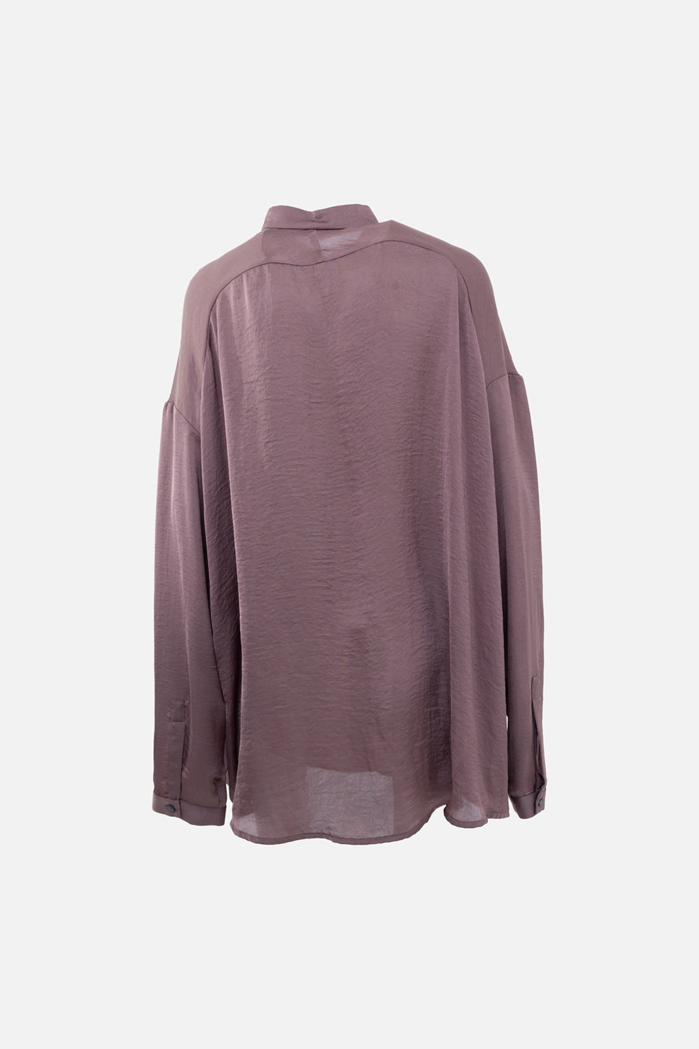 Pre-owned Haider Ackermann women's blouse in mauve, back view, longline silhouette with dropped shoulders