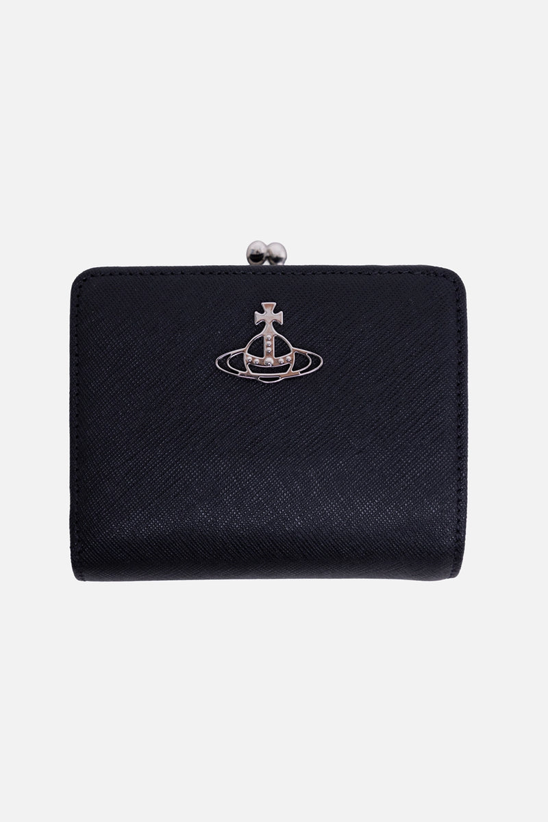 ヴィヴィアン　　SAFFIANO51150001BK frame-wallet-black-side-