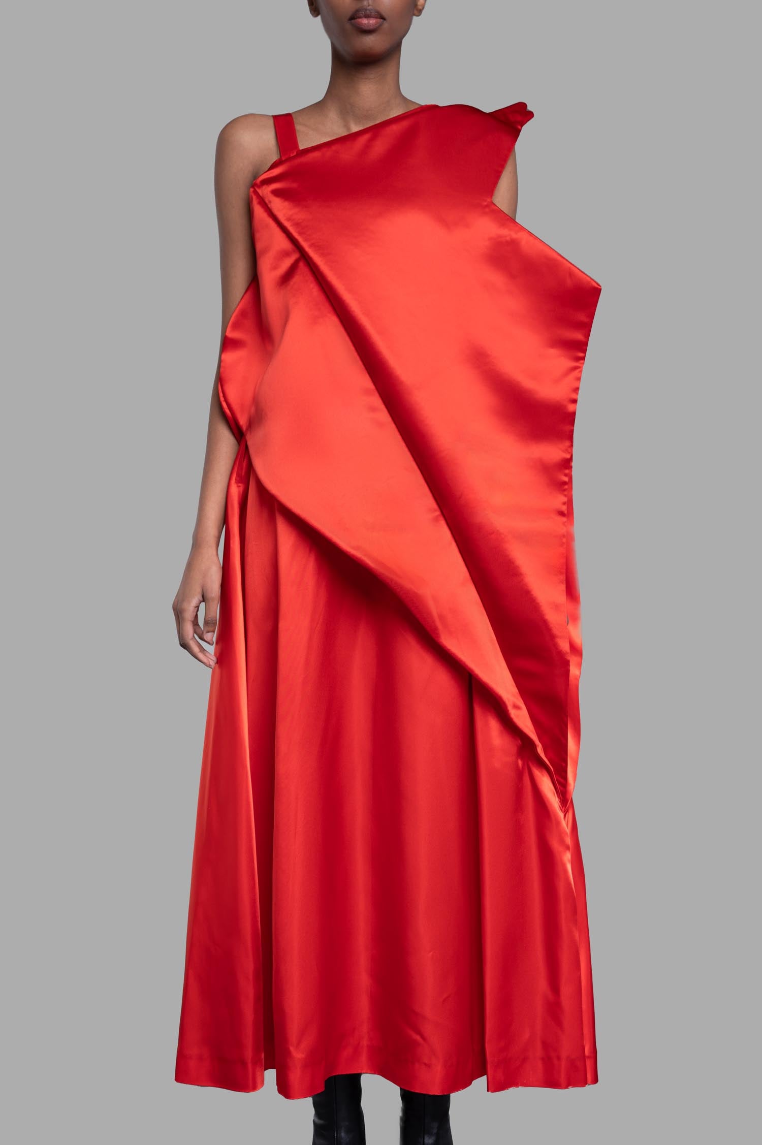 Noir Kei Ninomiya Asymmetric Dress in Red product image
