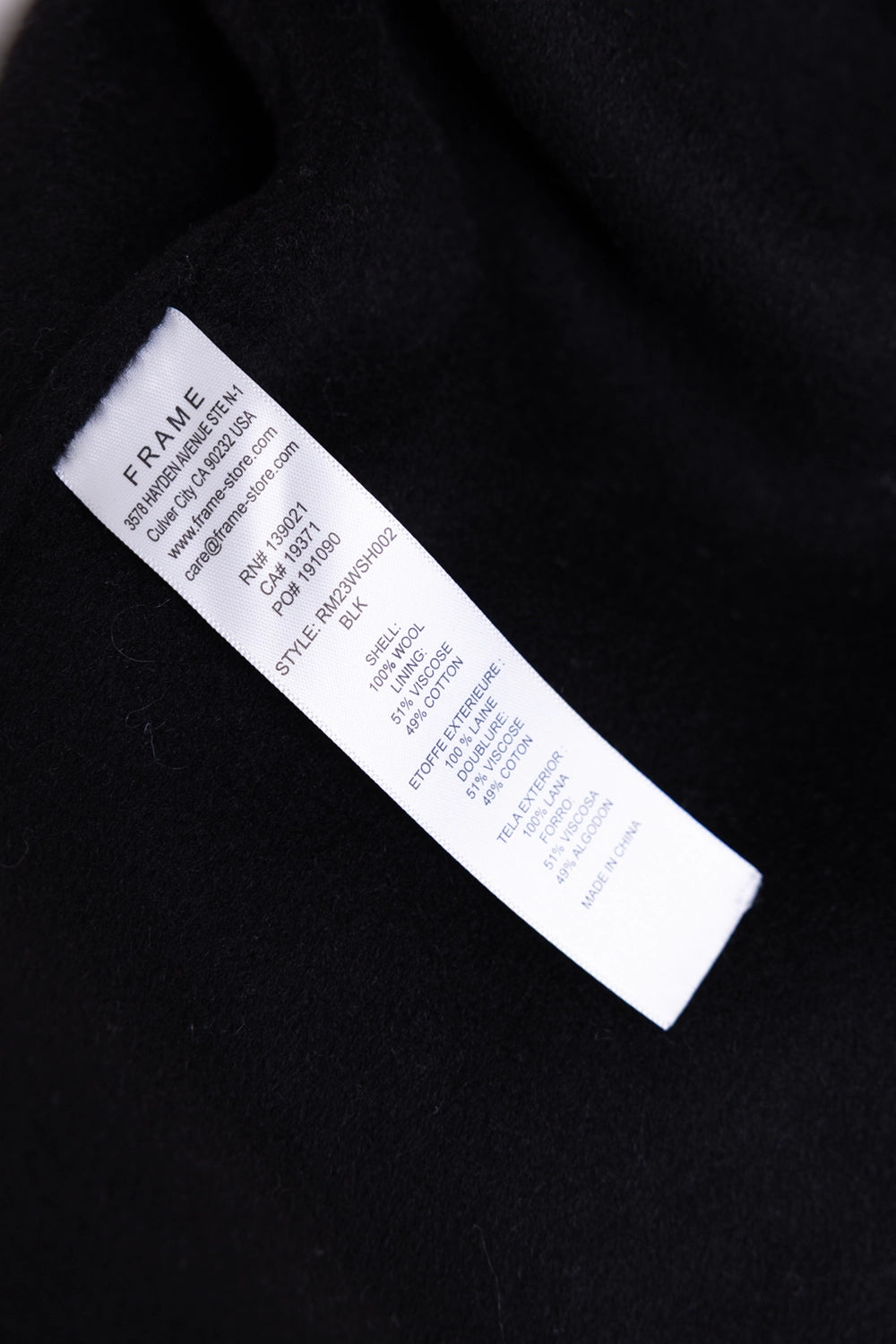 Embroidered Crest Wool Shirt Jacket