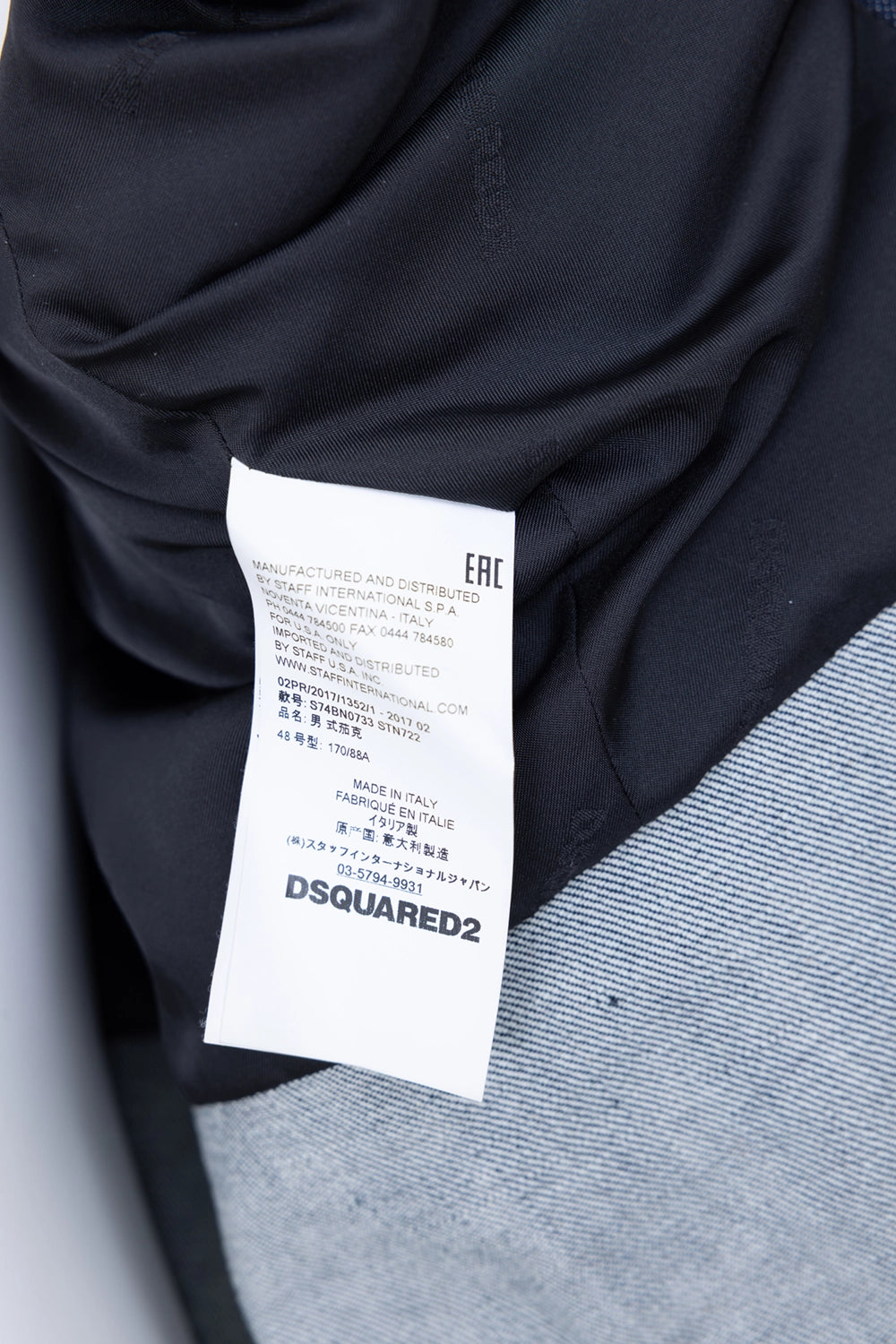 Pre-owned Dsquared2 jacket in multicolor, label view, internal product tag