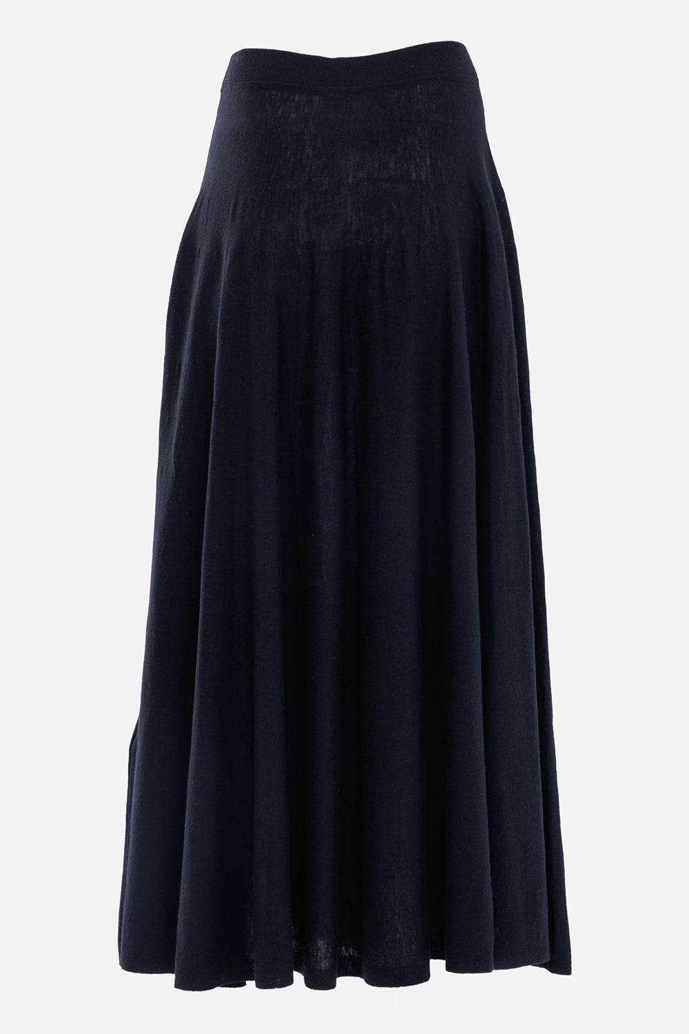 By Malene Birger women's black Geri maxi skirt, back view with clean waistband and softly draped full-length hem