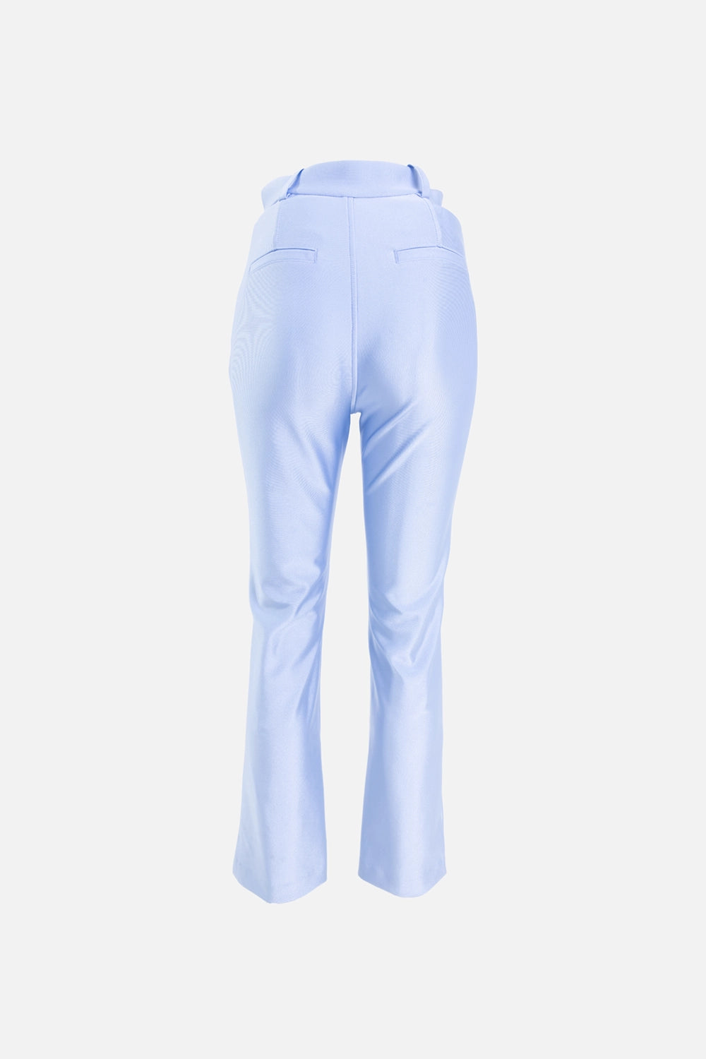Pre-owned Alexander Wang women's pants in light blue, back view, welt pockets and tapered leg