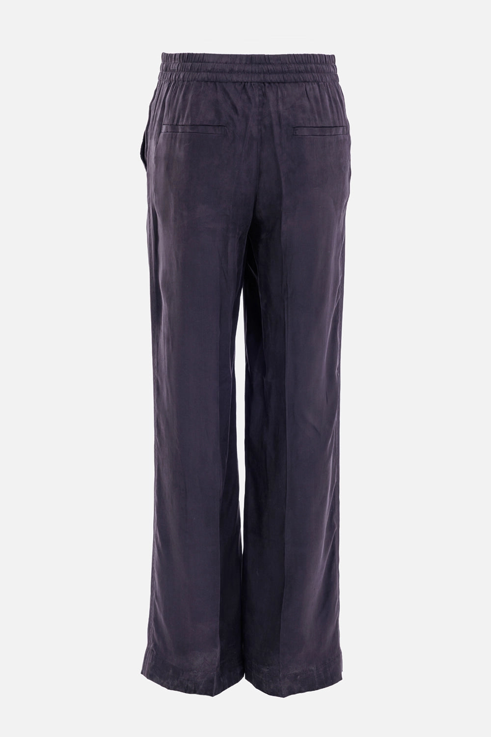 Helmut Lang women's Truffle pants, back view with elasticated waistband and two welt pockets