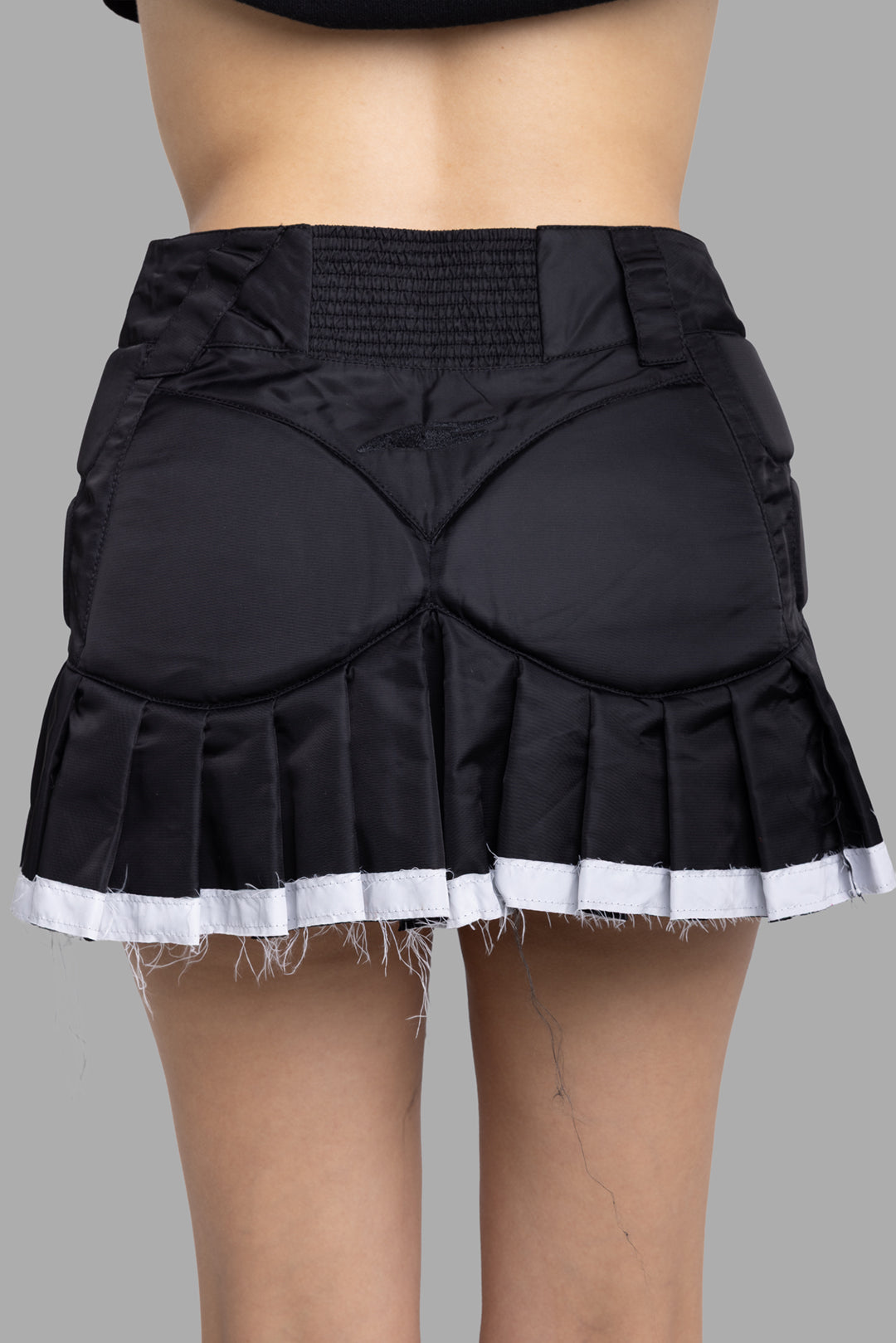 Women's Pleated Moto Mini Skirt in Black | Natasha Zinko