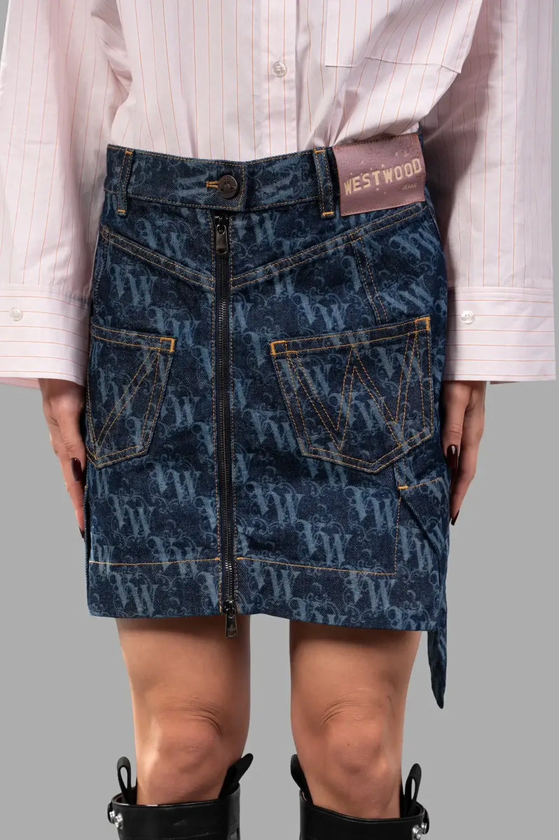 Sailor Skirt in VW Frame Laser Denim | Vivienne Westwood