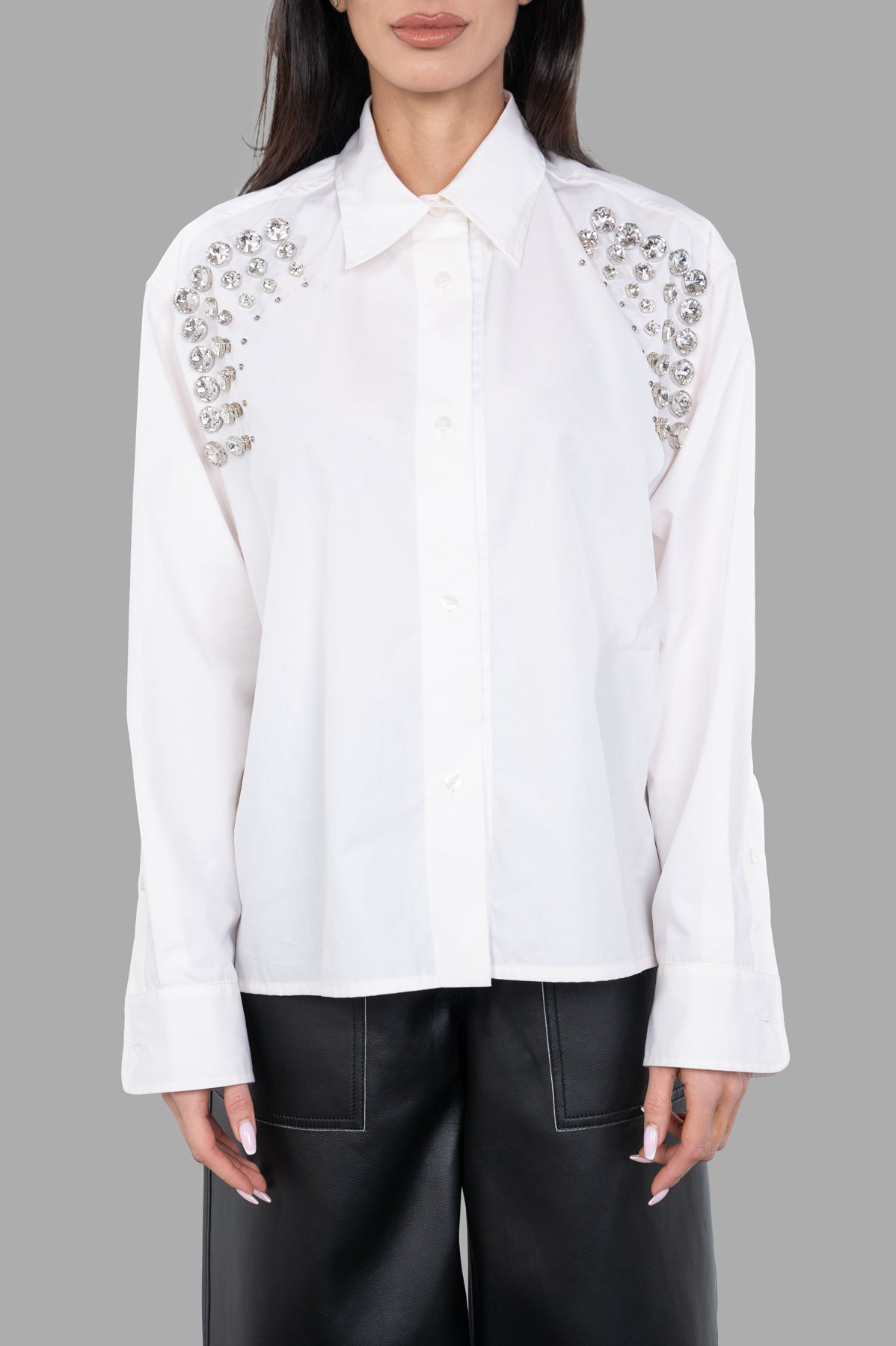 DES PHEMMES Bedazzled Shirt product image