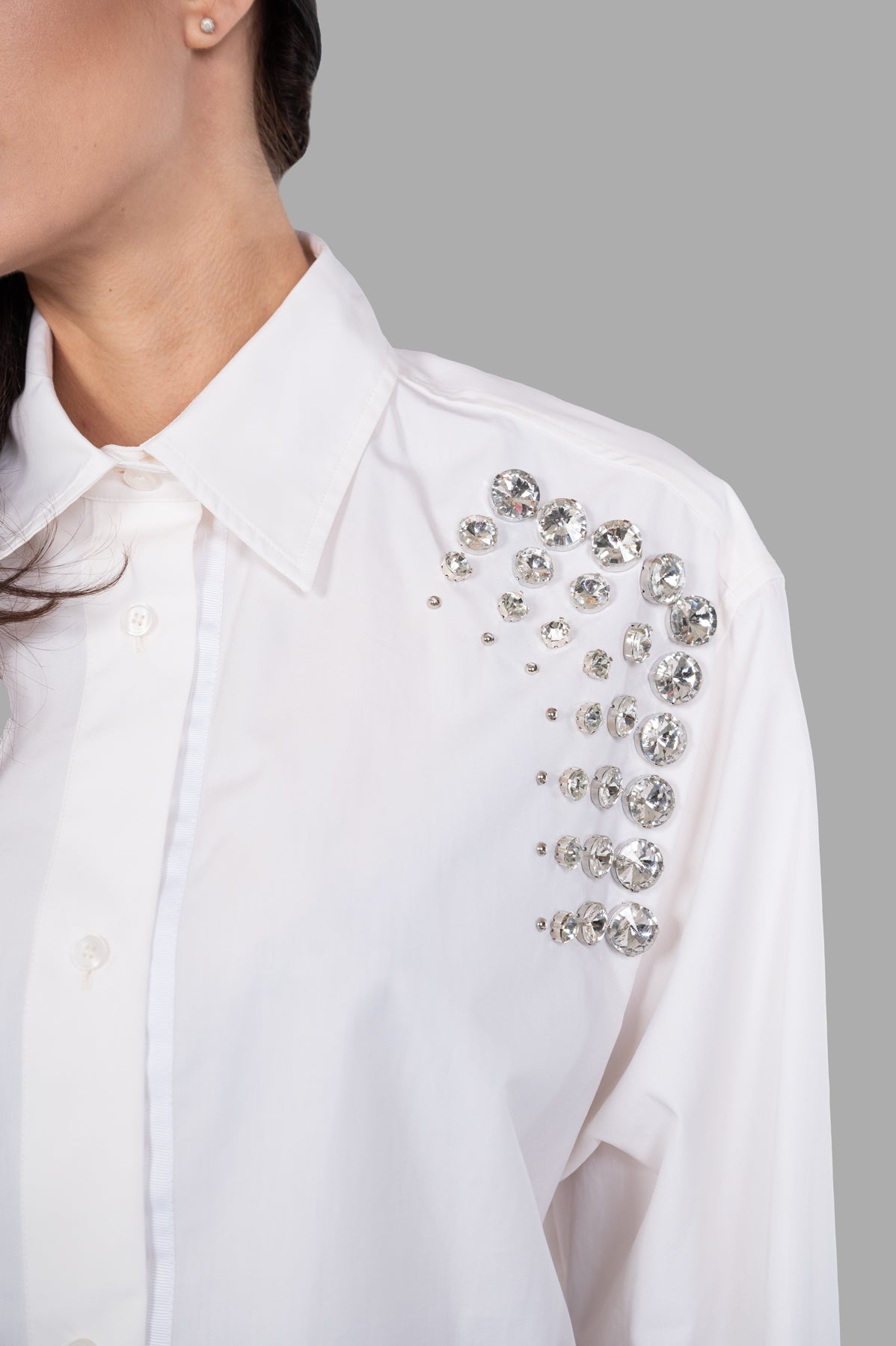 DES PHEMMES Bedazzled Shirt product image