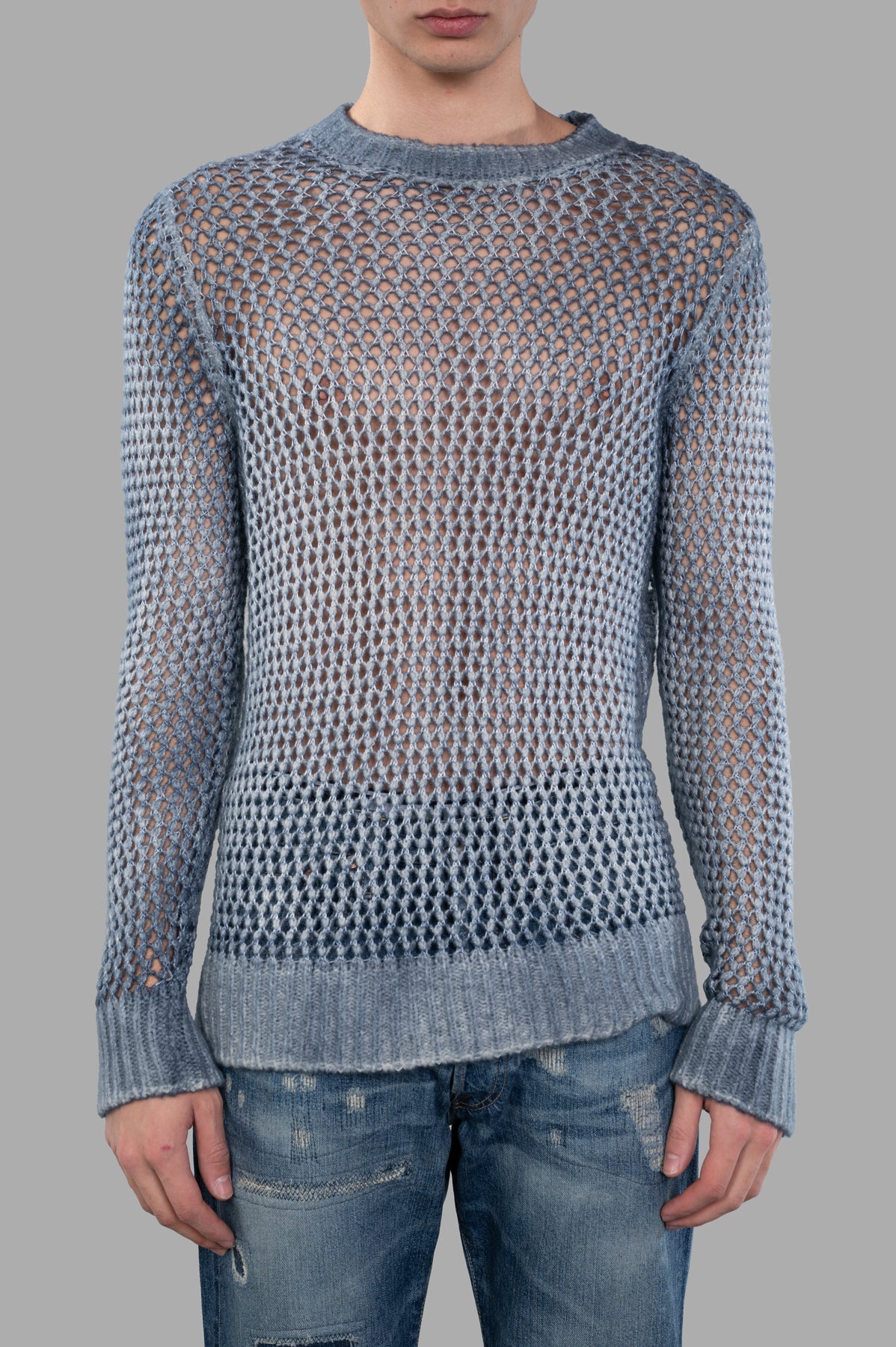 Avant Toi Blue Open-knit Sweater product image #2