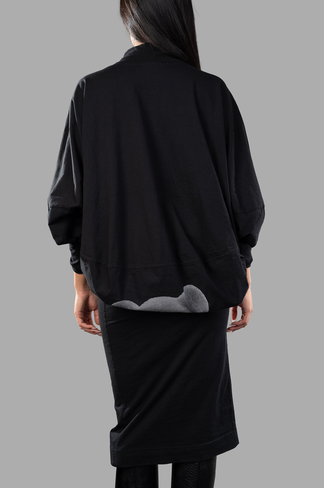 Vivienne Westwood Mouse Maxi Dress, back view showcasing soft cotton material with kitsch mouse motif detail.