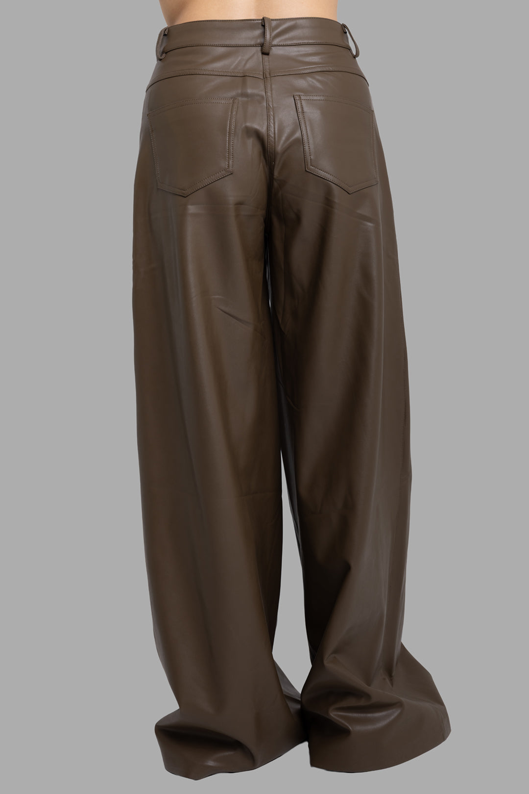 Women's Bark Vegan Leather Wide-Leg Pants | Norma Kamali